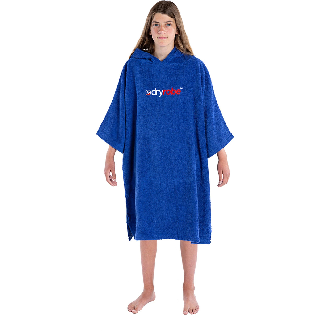 2022 Dryrobe Kids Organic Cotton Towel Dryrobe SSOCTRB Royal Blue